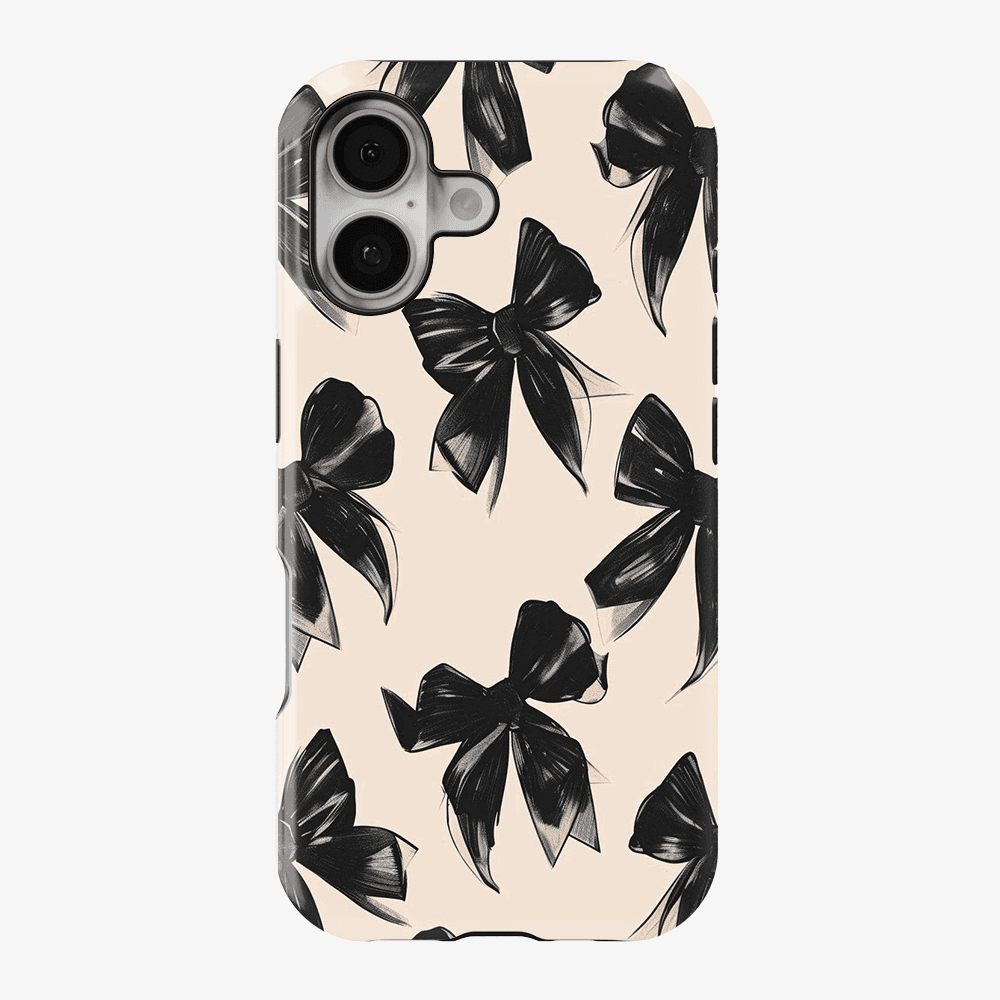 Coquette Black Bow Phone Case