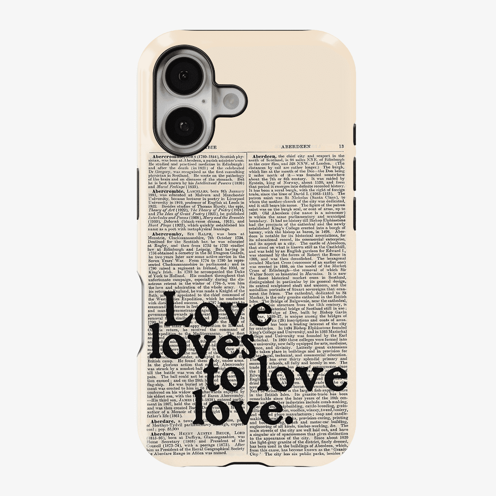 Love Loves to Love Phone Case