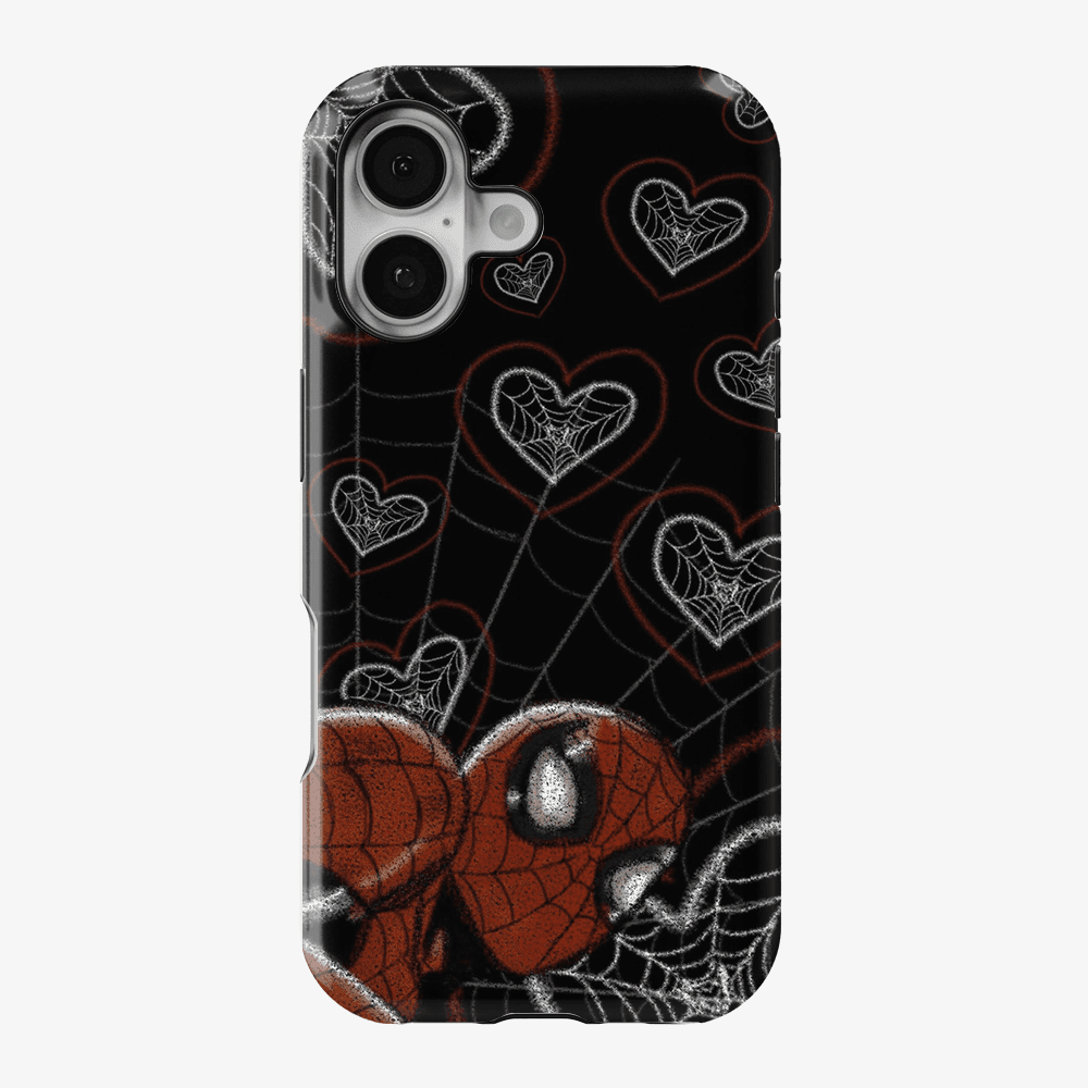 Spiderman Web-Heart Phone Case