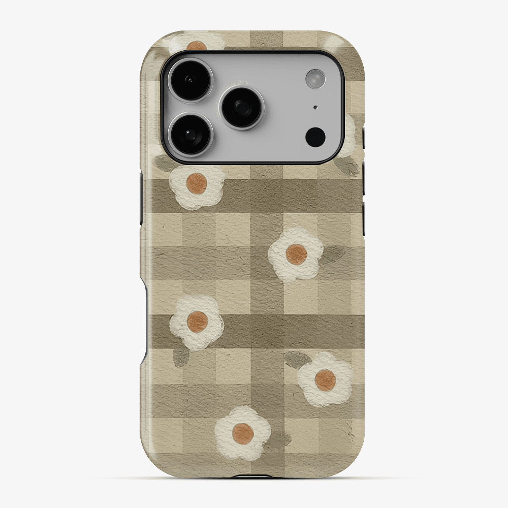 Checkered Flower Phone Case