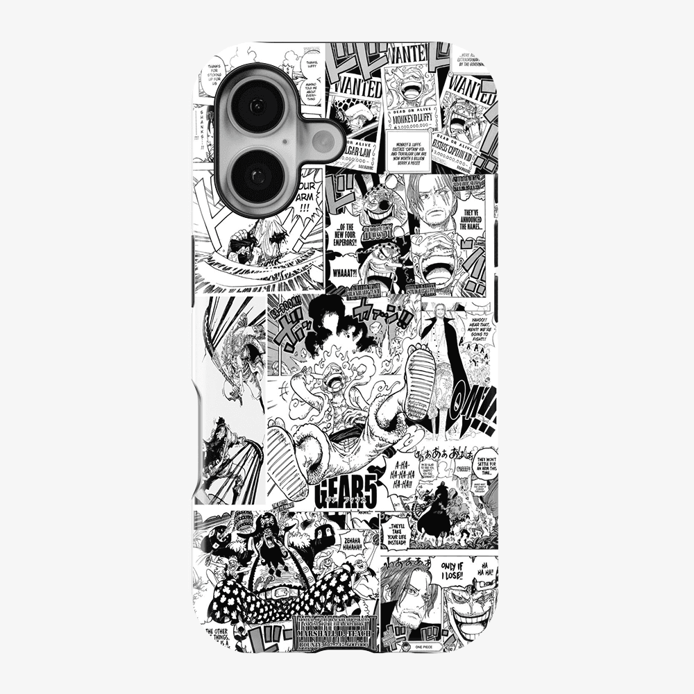Luffy Newspaper Anime Phone Case