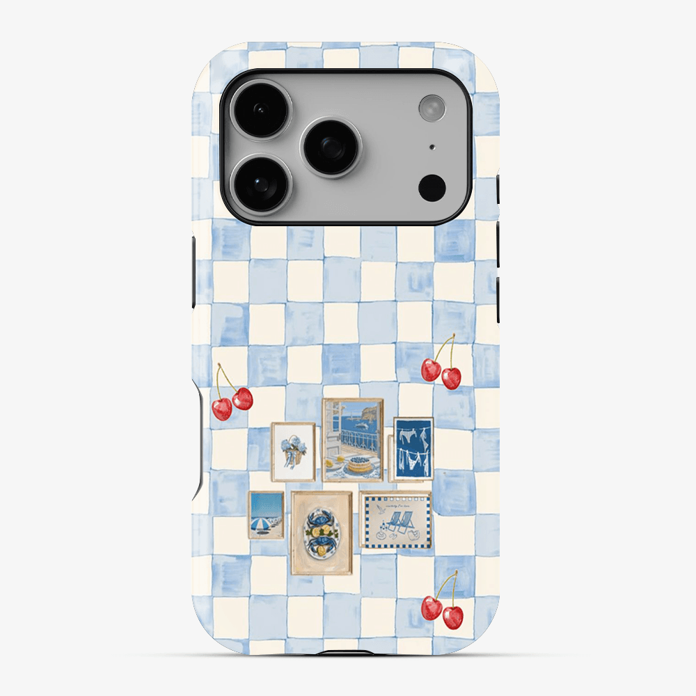 Sea Side Checker Phone Case