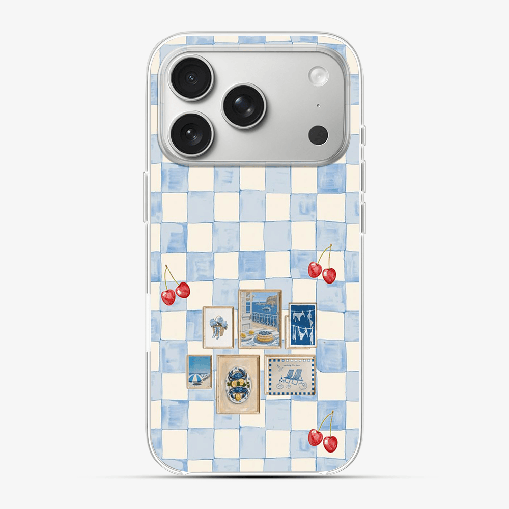 Sea Side Checker Phone Case