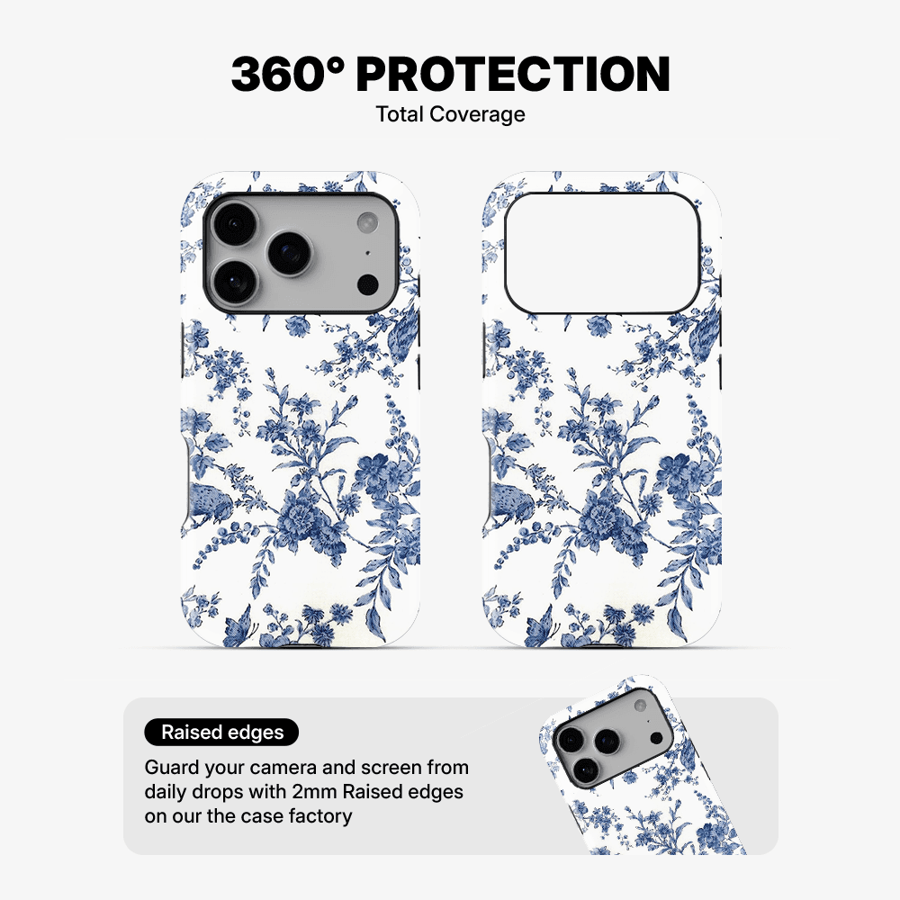 Blue Flowers Phone Case