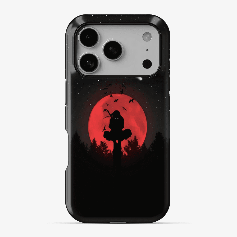 Anime Itachi Over a Moon Phone Case
