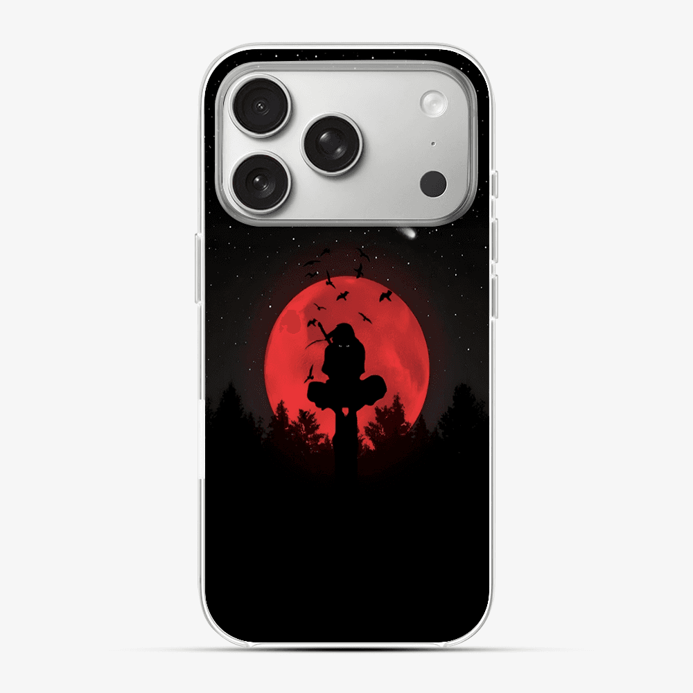 Anime Itachi Over a Moon Phone Case