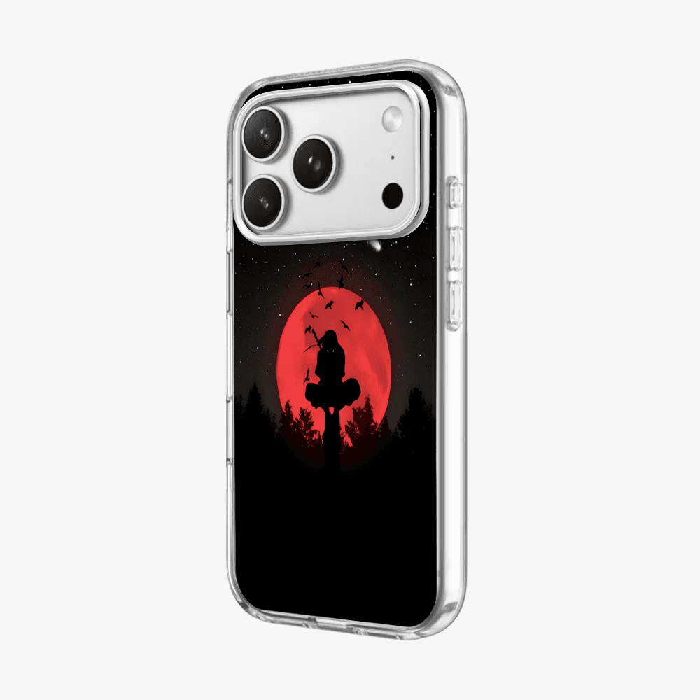 Anime Itachi Over a Moon Phone Case