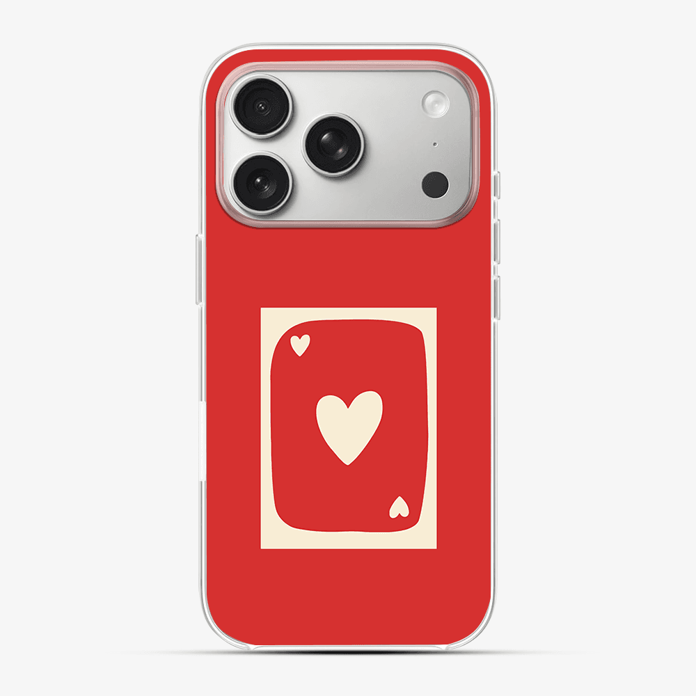 Red Heart Card Phone Case