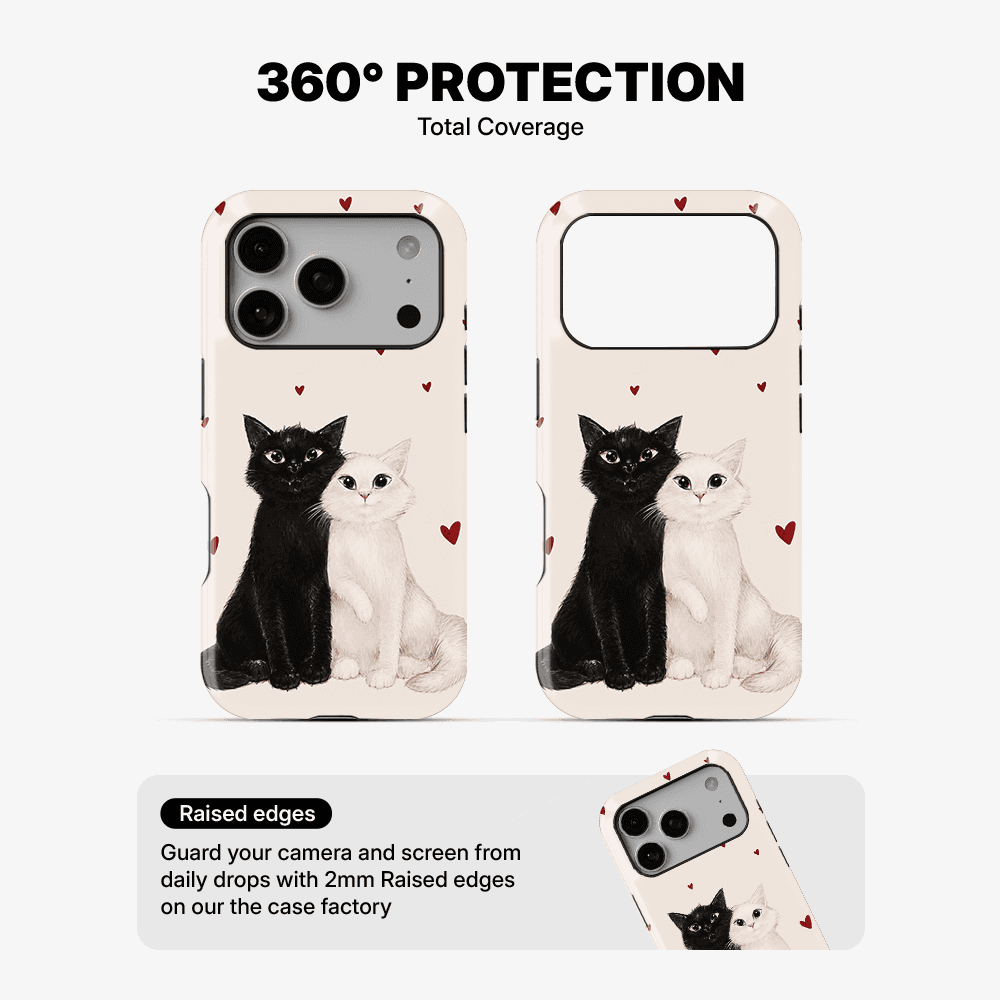 You, Me & The Cat Phone Case