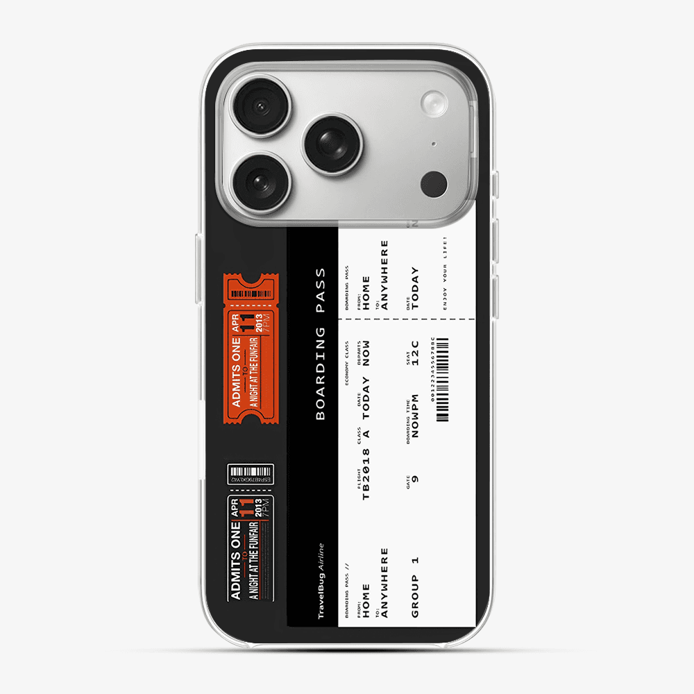 Boarding Pass Phone Case