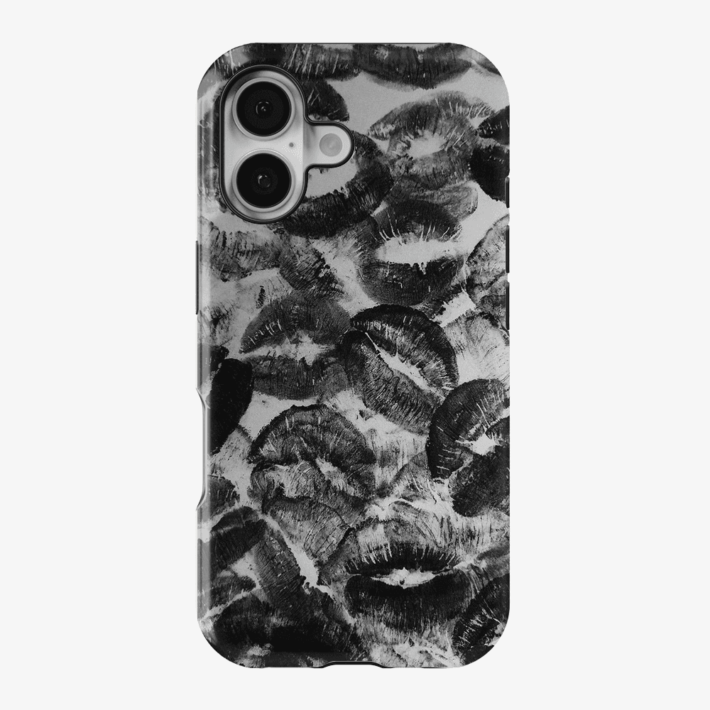 Black Lips Pattern Phone Case