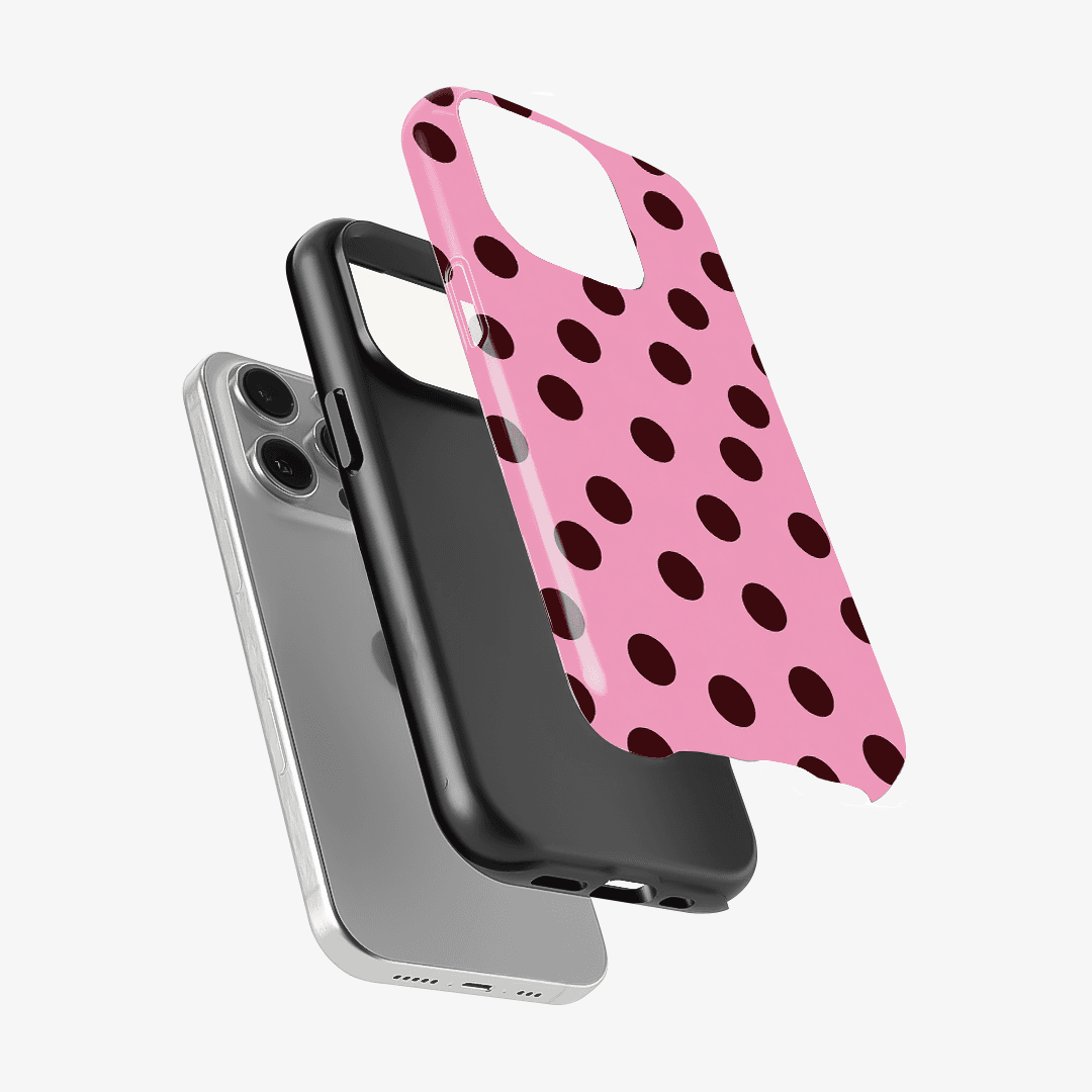 Pink Velvet Dots Phone Case