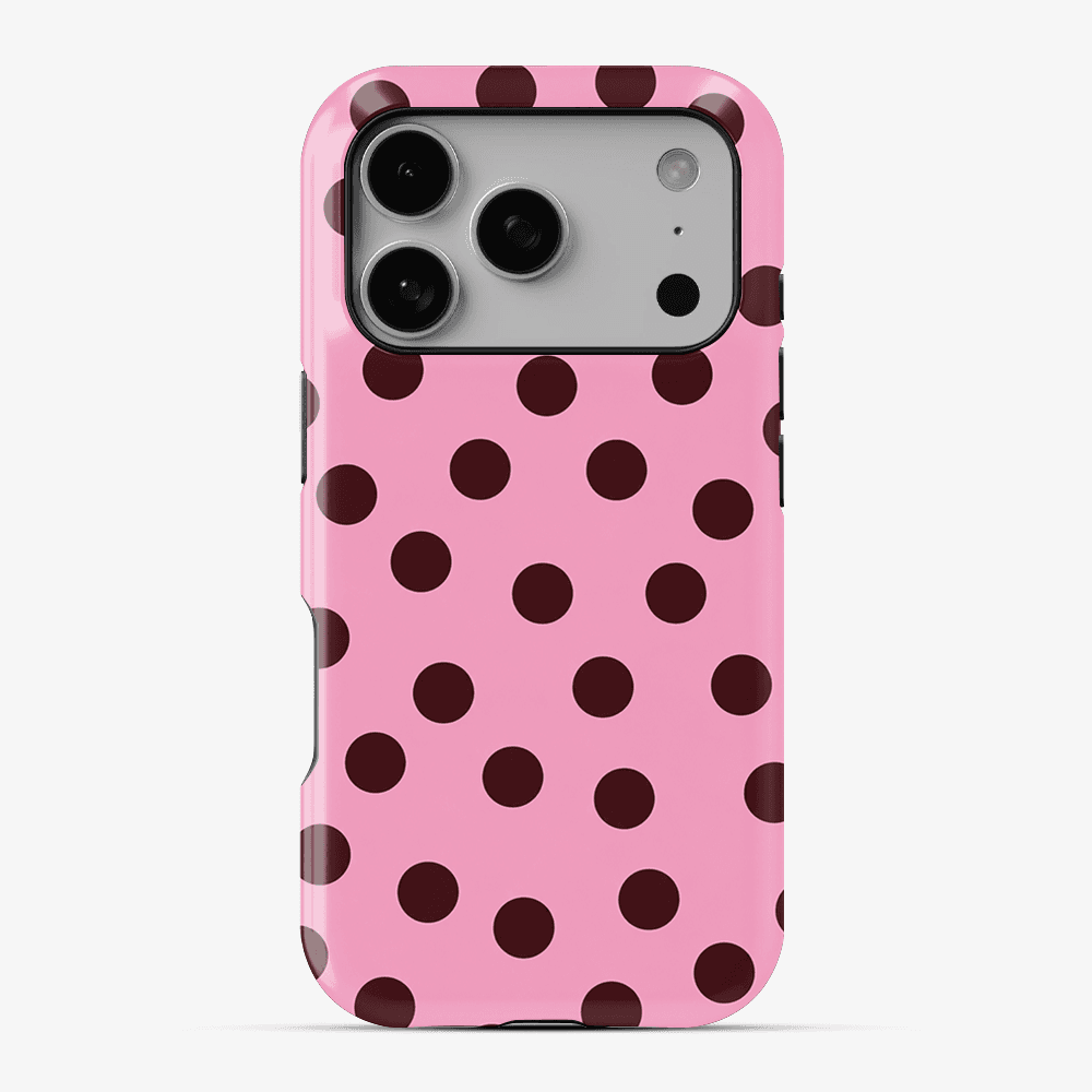 Pink Velvet Dots Phone Case