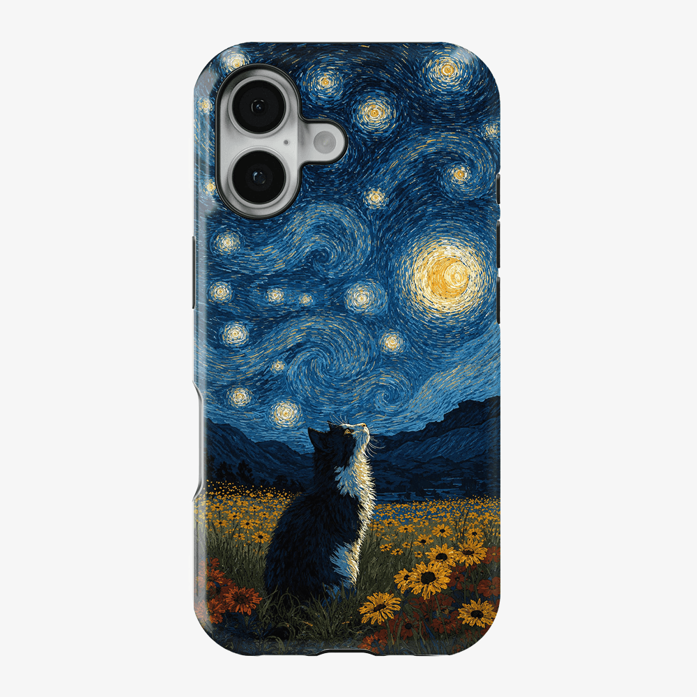 Over The Moon Cat Phone Case