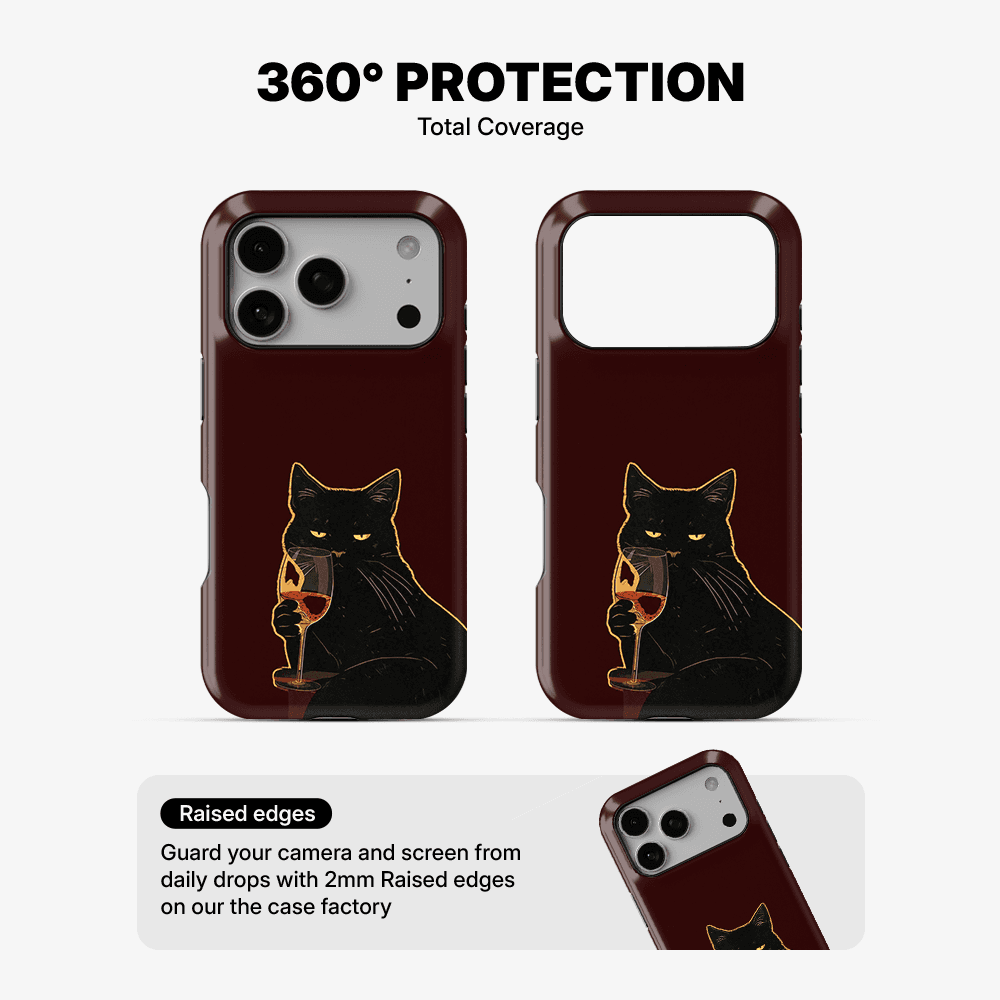 Sip Happens Cat Phone Case