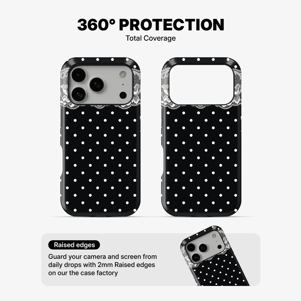 Lace & Dots Phone Case