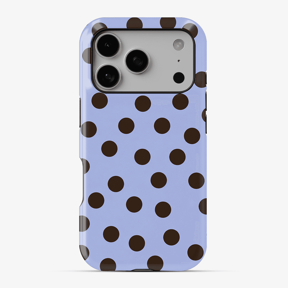 Lavender Latte Dots Phone Case
