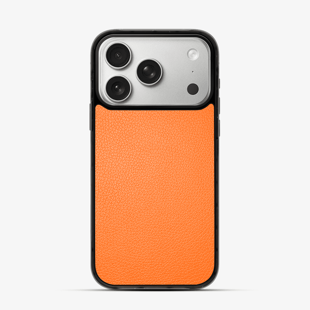 Cosmic Orange Vegan Leather Phone Case