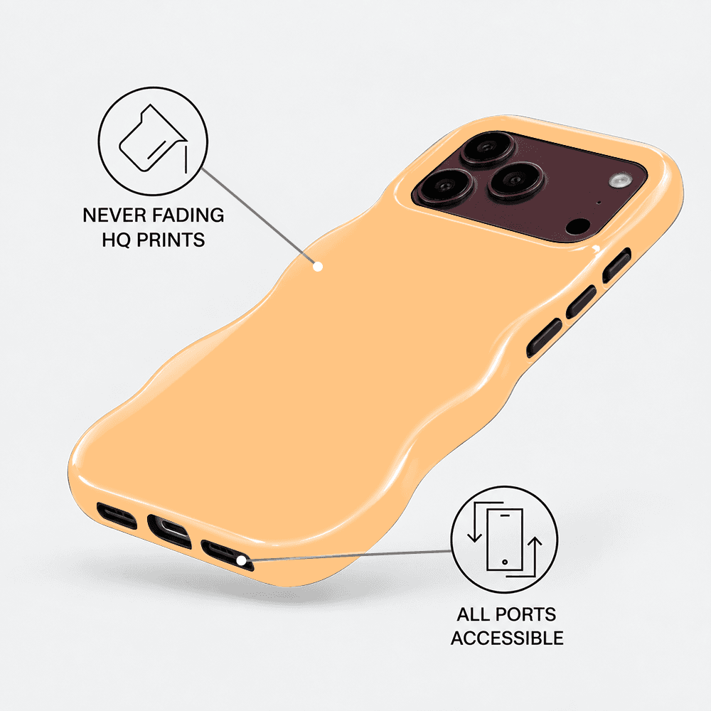 Soft Cream Wavy Phone Case
