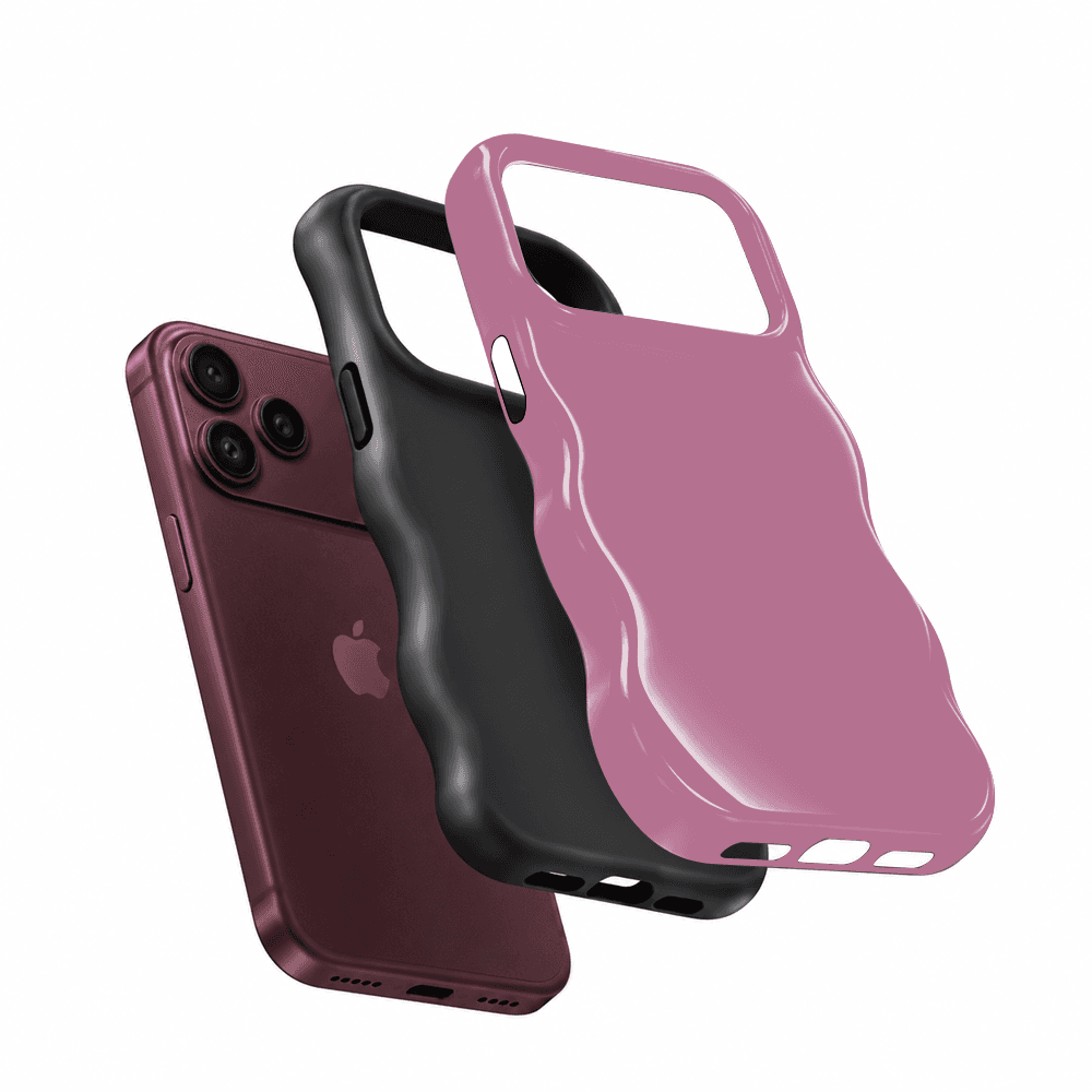 Mauve Purple Wavy Phone Case
