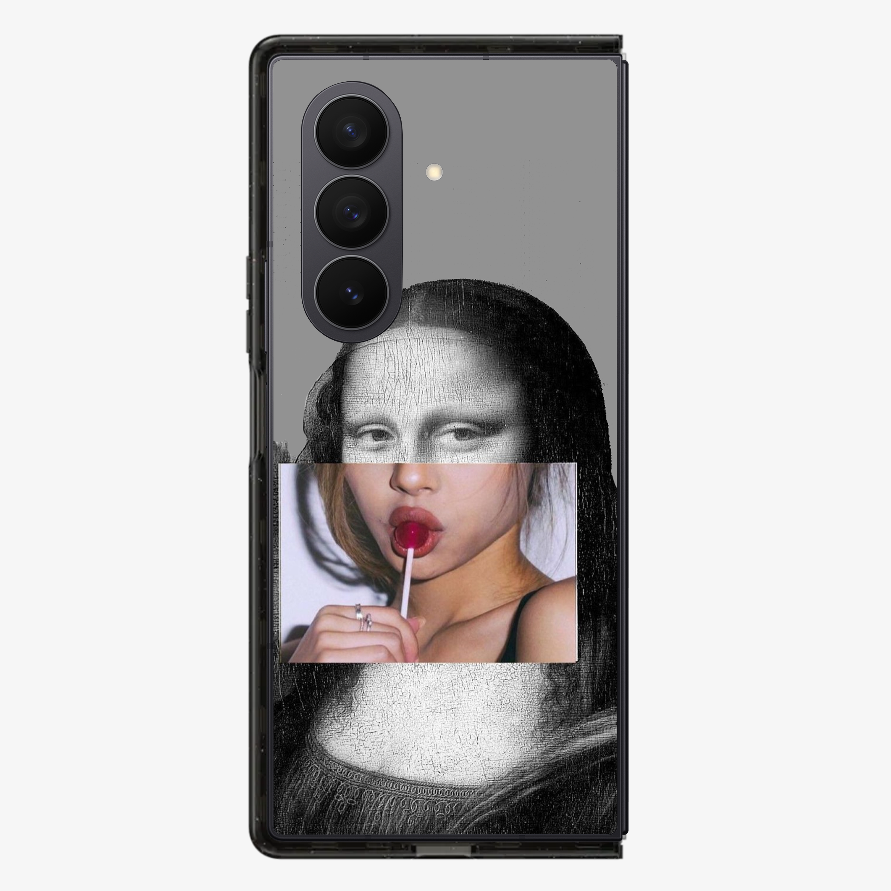 La Mona Lisa Samsung Z Fold Phone Case