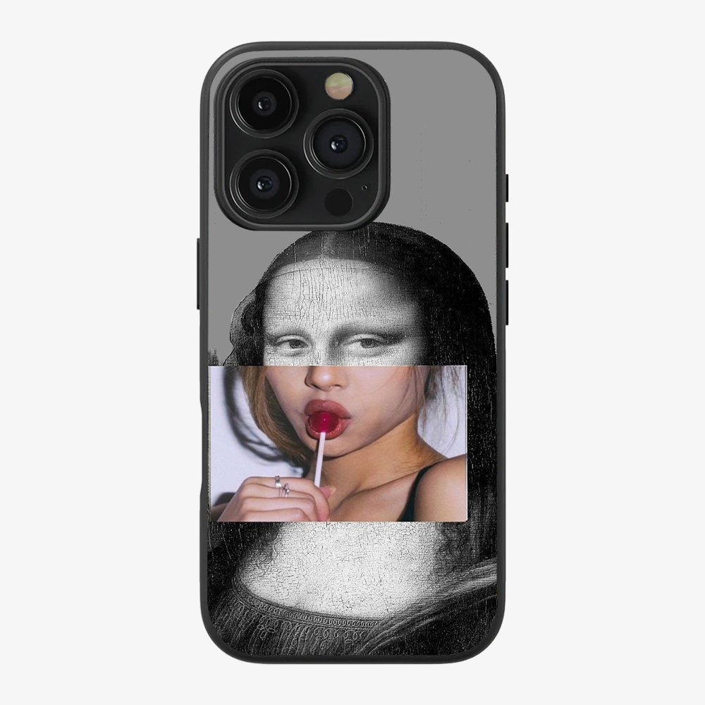 La Mona Lisa Phone Case Clear Silicone Case