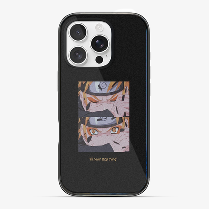 Anime Naruto Never Stop Trying Phone Case Anti Yellow Silicone Case