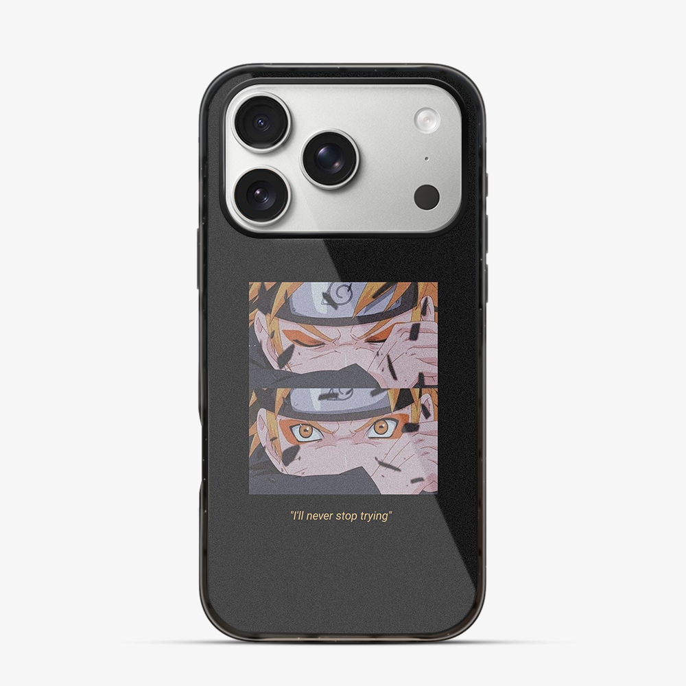 Anime Naruto Never Stop Trying iPhone 17 Pro Case