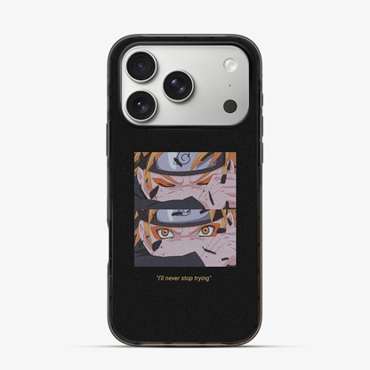 Anime Naruto Never Stop Trying iPhone 17 Pro Max Case