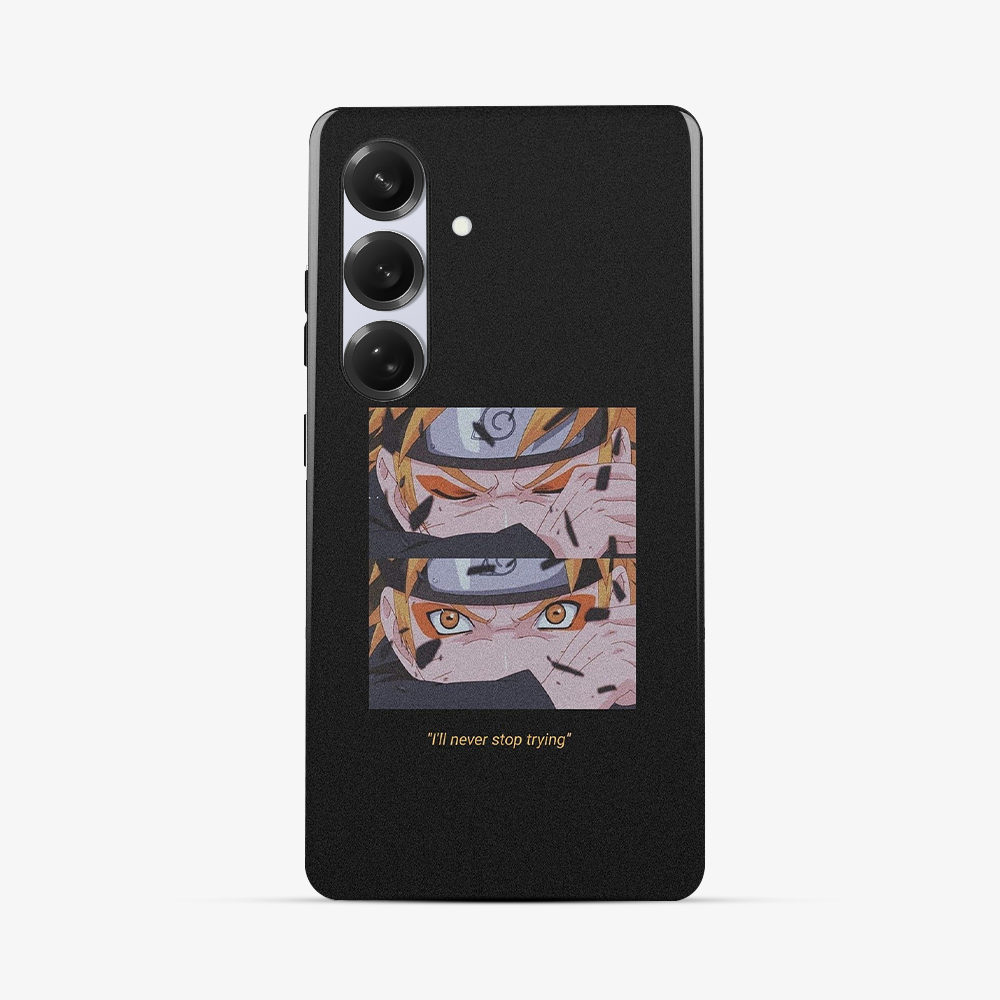 Anime Naruto Never Stop Trying Samsung Phone Case Tough Double Layer
