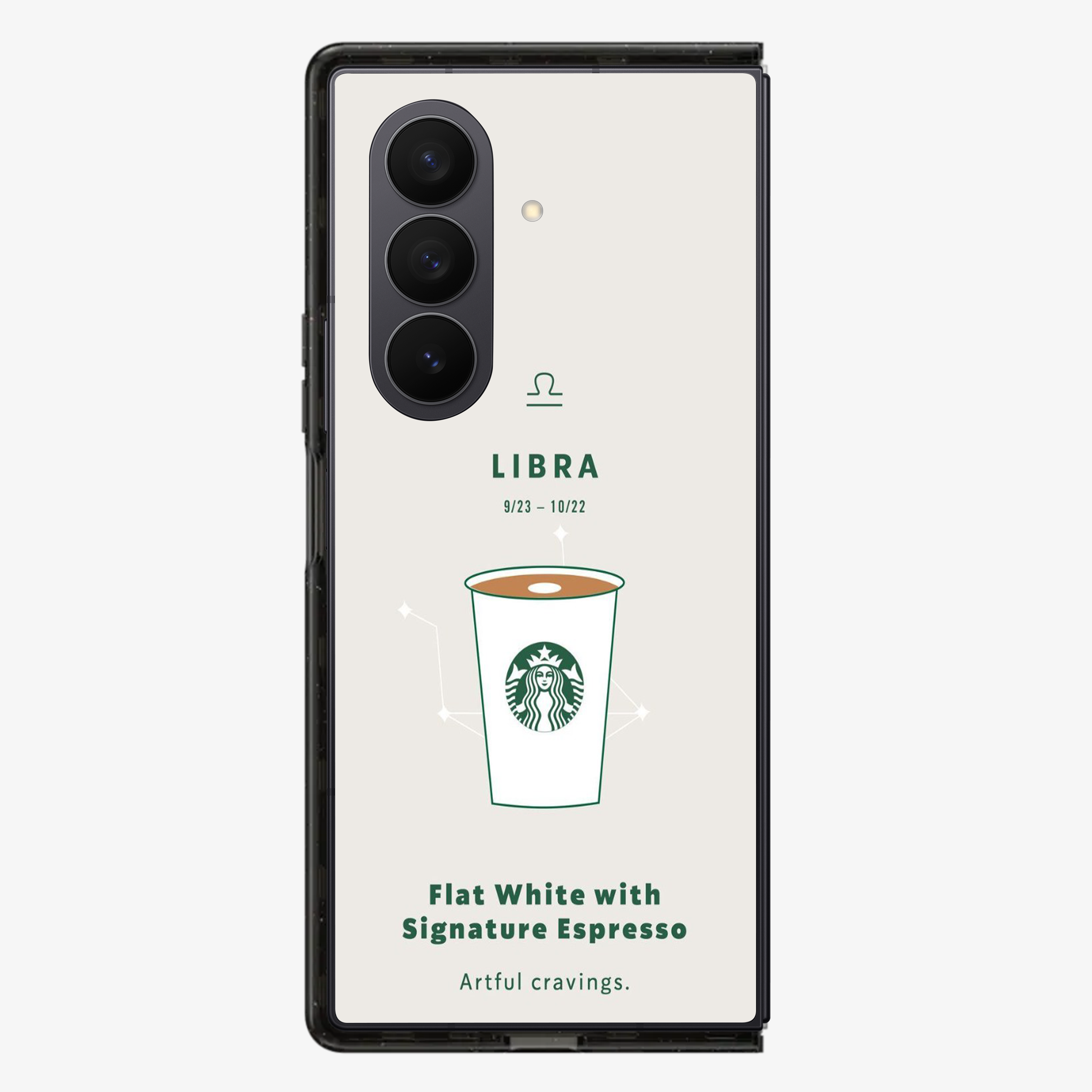 Libra | Starbucks Samsung Z Fold Phone Case