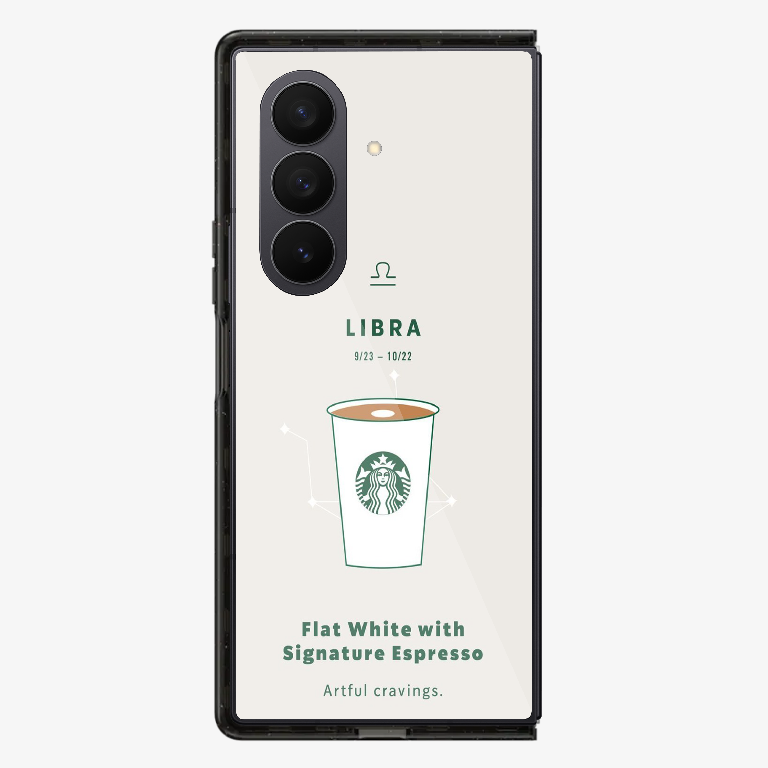 Libra | Starbucks Samsung Z Fold Phone Case