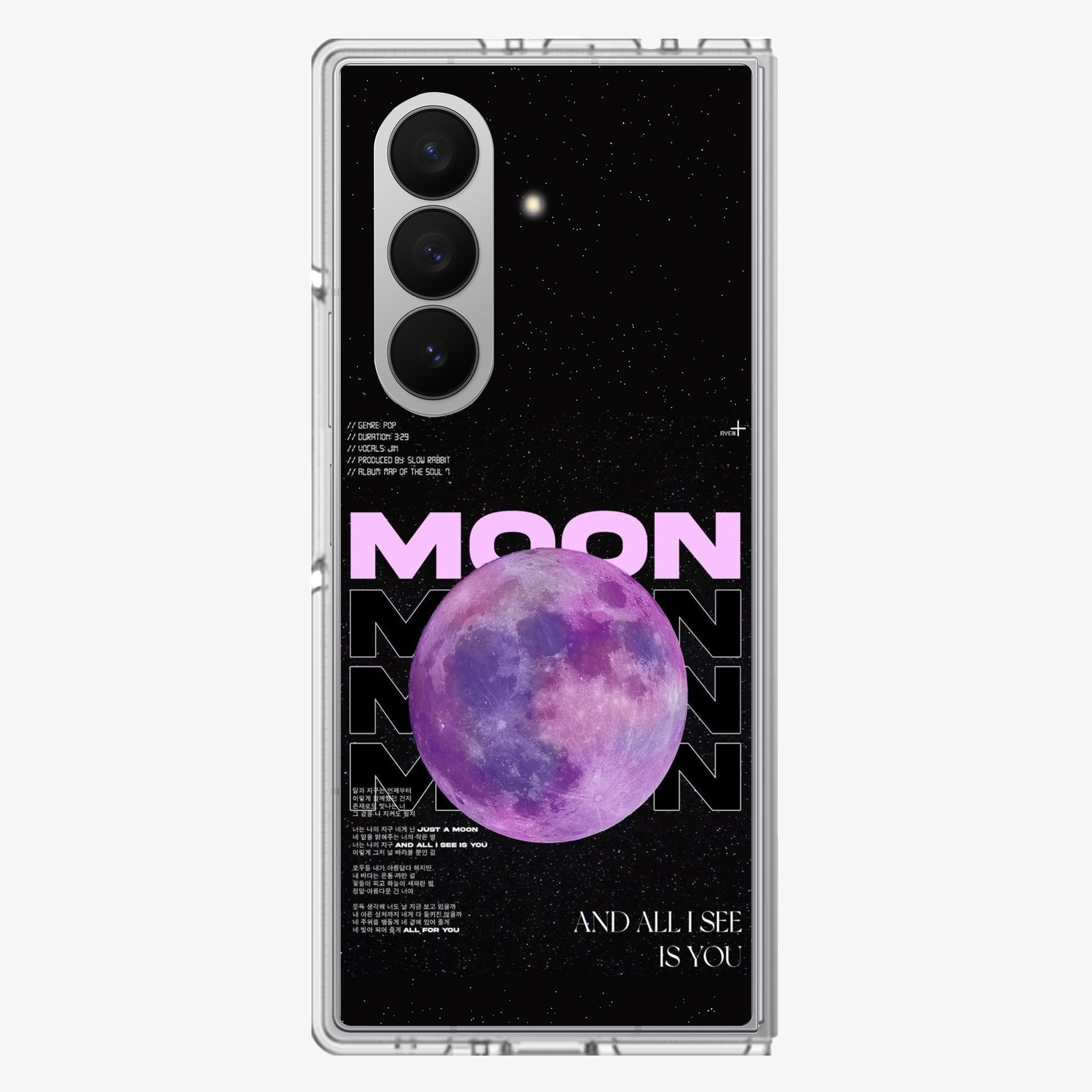 You and the Moon Samsung Z Fold Phone Case