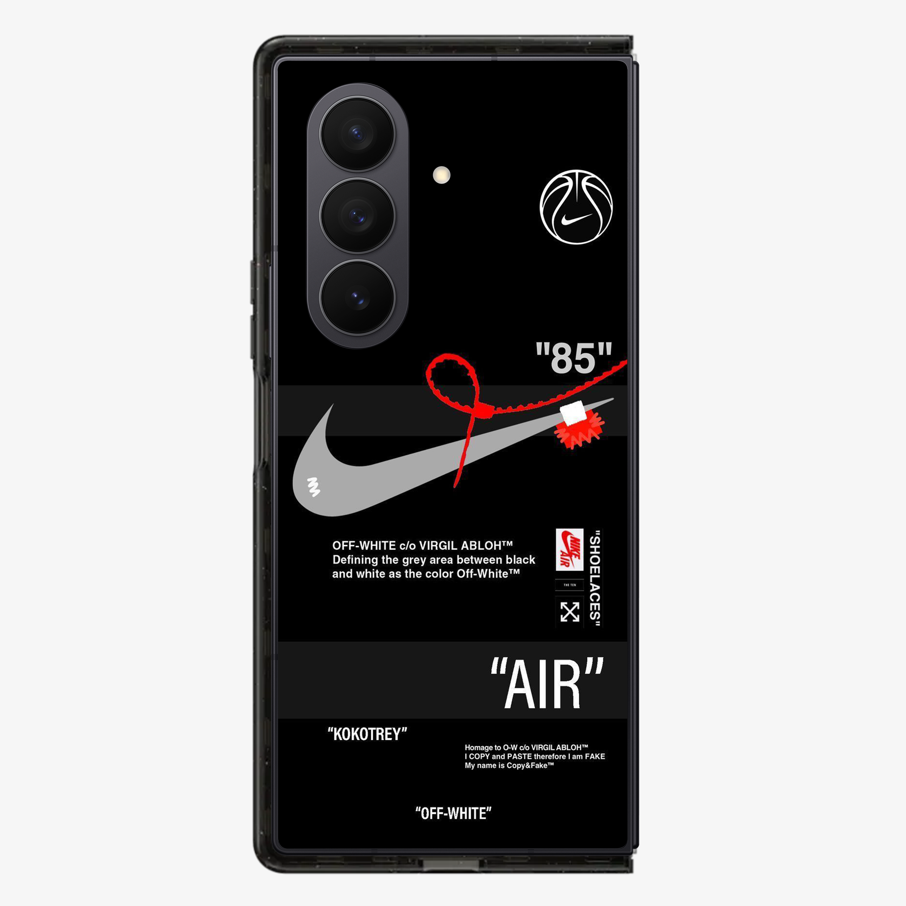 Nike | Nasa OffWhite Samsung Z Fold Phone Case