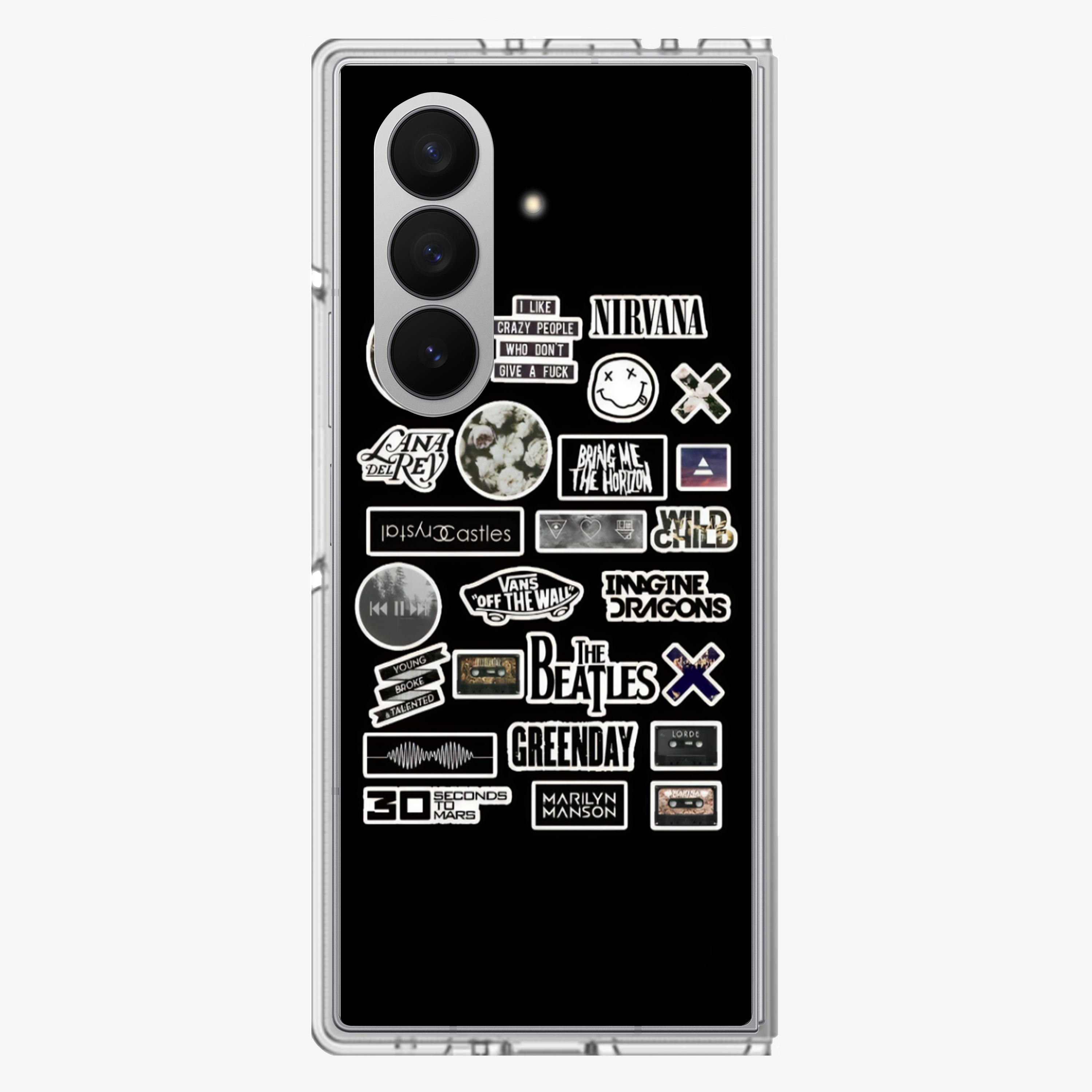 Nirvana Sticker Samsung Z Fold Phone Case