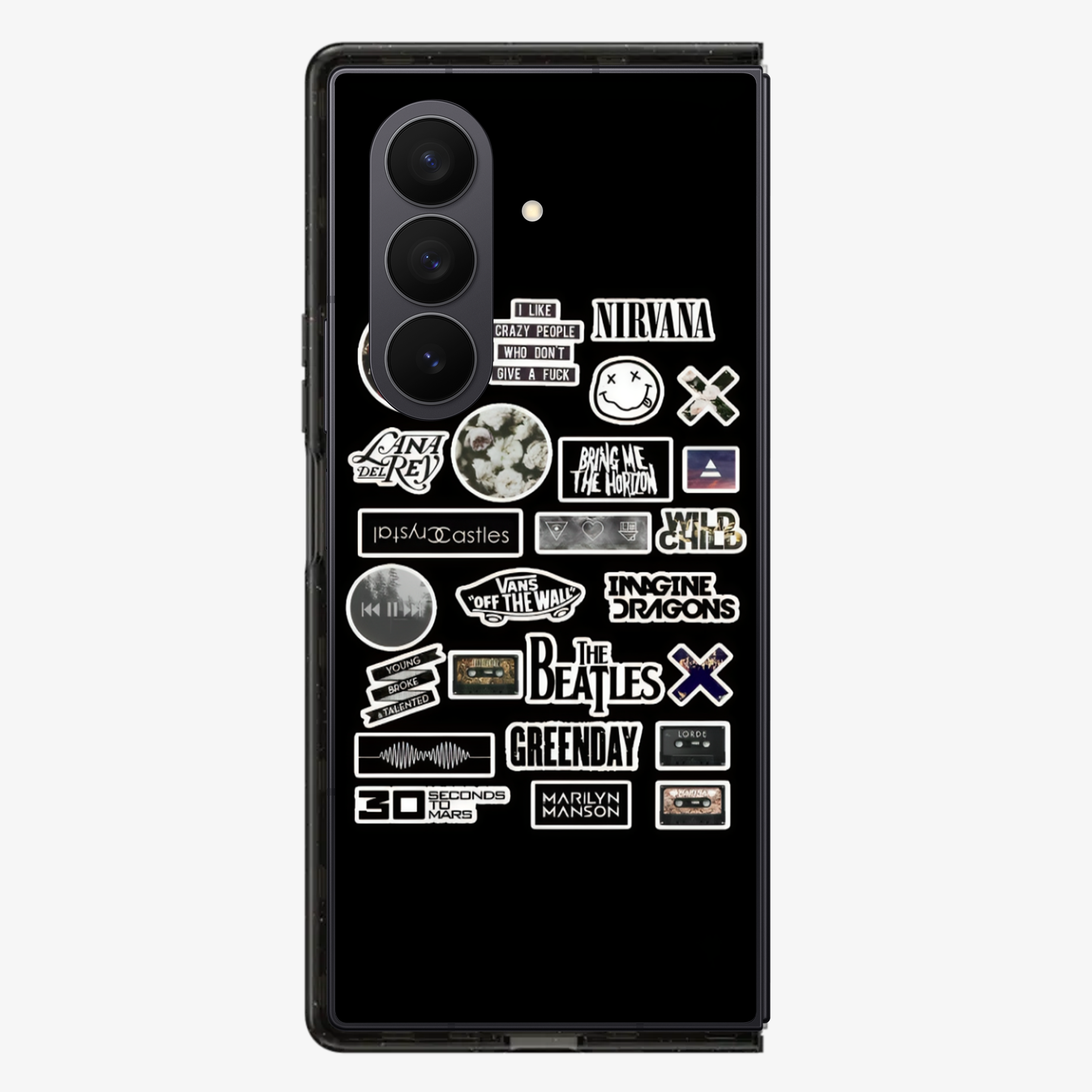 Nirvana Sticker Samsung Z Fold Phone Case