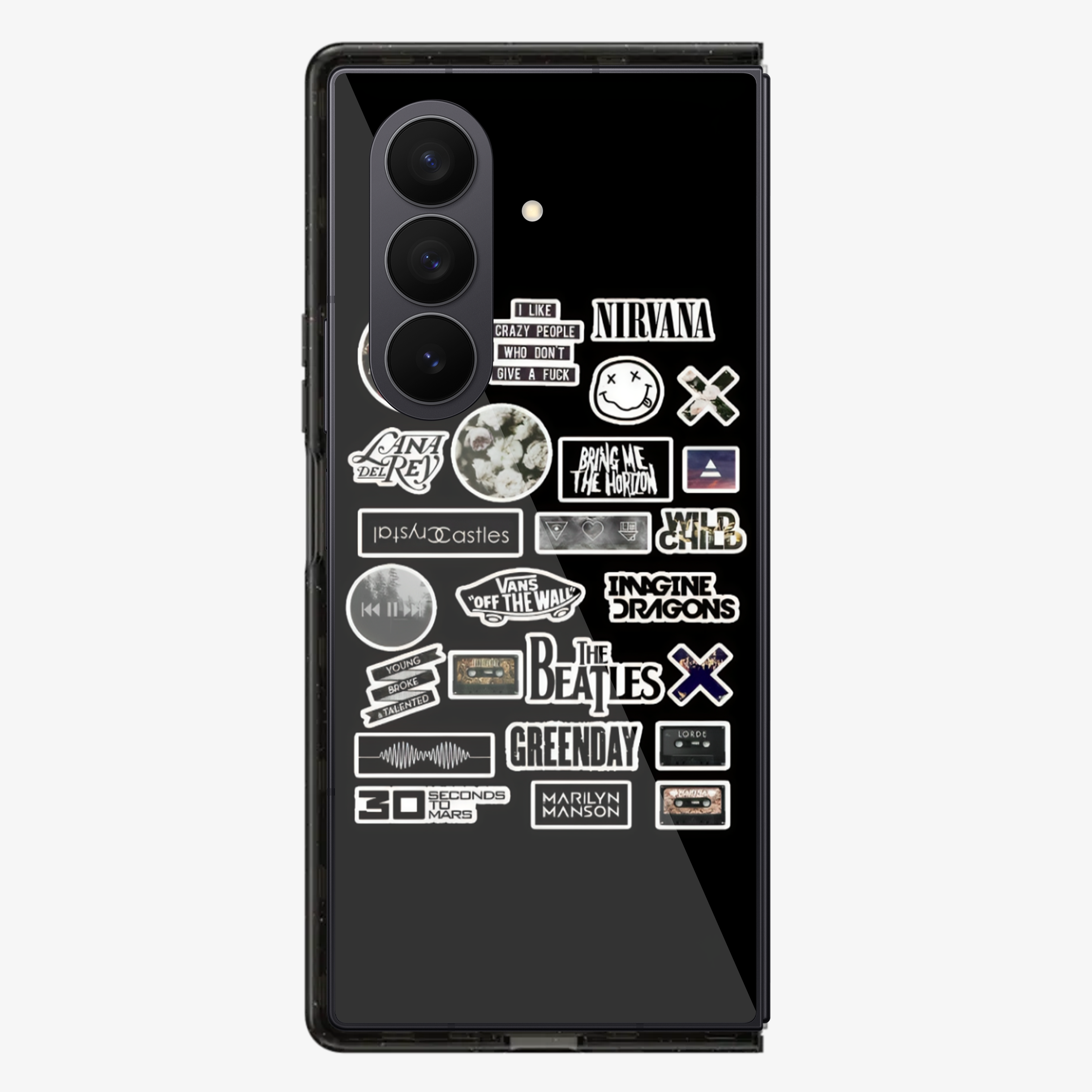 Nirvana Sticker Samsung Z Fold Phone Case