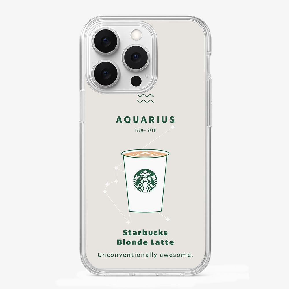 Aqaurius Phone Case | Starbucks Glass Case