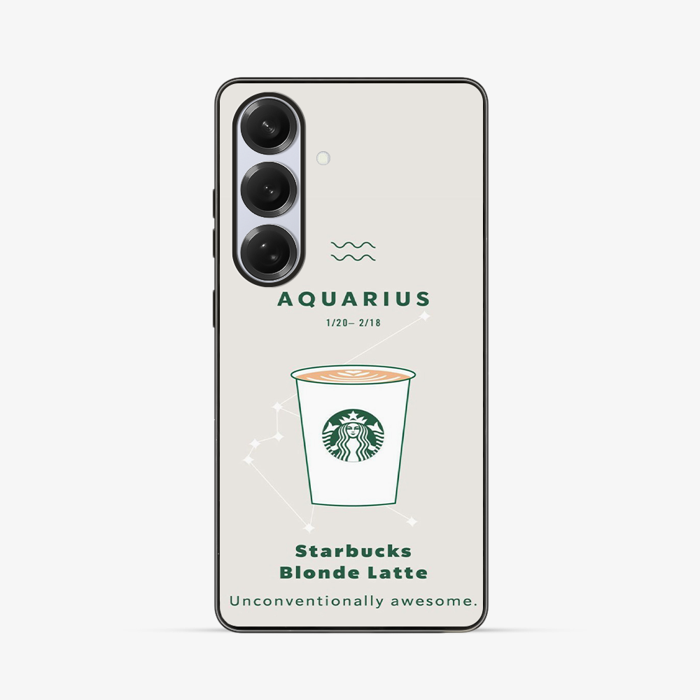 Aqaurius Samsung Phone Case | Starbucks Clear Silicone Case
