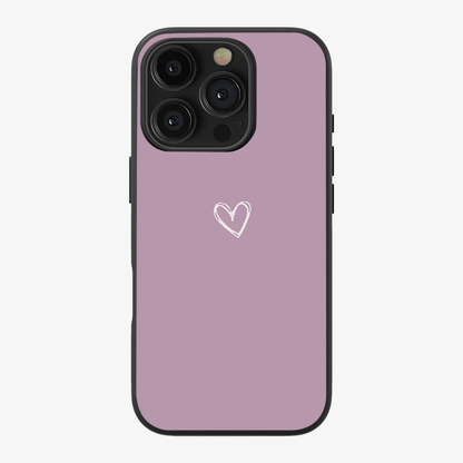 Pink Heart Phone Case Clear Silicone Case