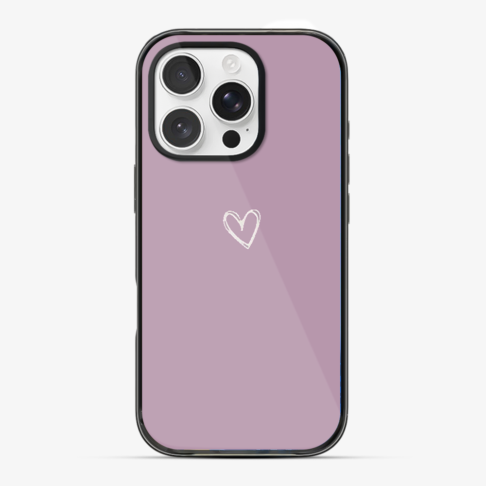Pink Heart Phone Case Anti Yellow Silicone Case