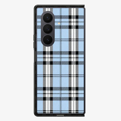 Plaid | Blue Samsung Z Fold Phone Case