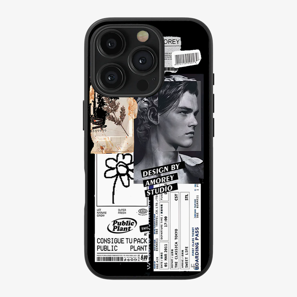 Public Plant Flower Phone Case Clear Silicone Case