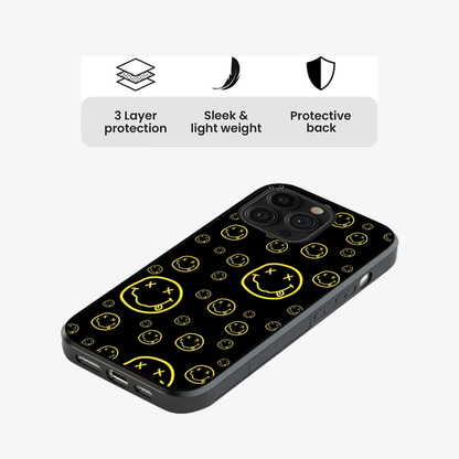 Smiley Black Phone Case