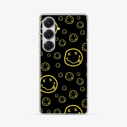 Smiley Black Samsung Phone Case Hard 2.0 Case