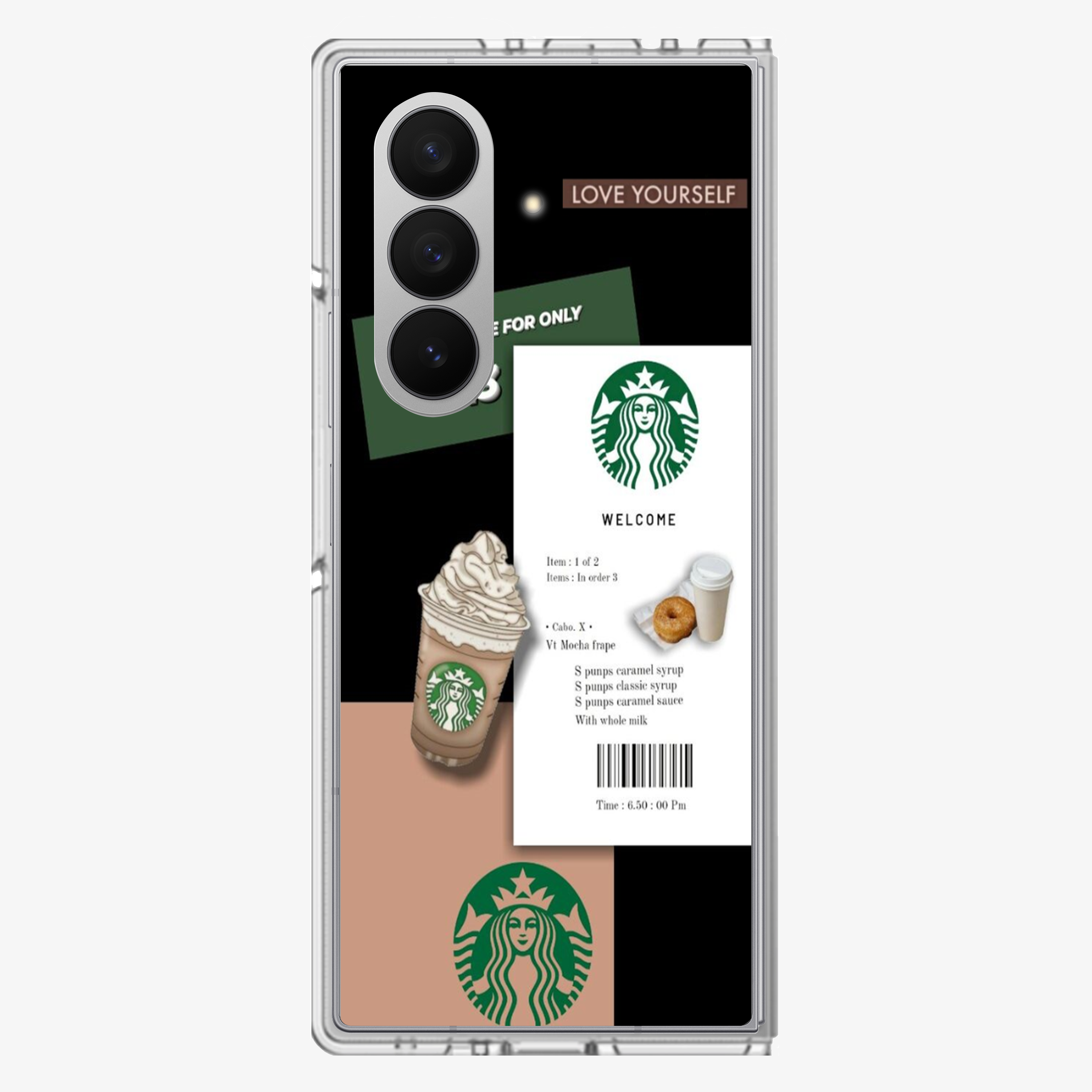 Starbucks Love Yourself Samsung Z Fold Phone Case