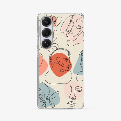 Art Design Face Samsung Phone Case Hard 2.0 Case