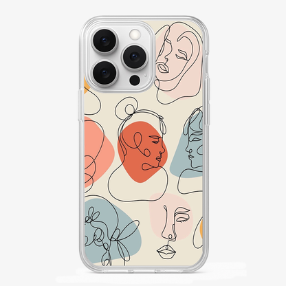 Art Design Face Phone Case Glass Case
