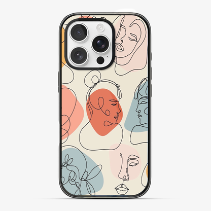 Art Design Face Phone Case Anti Yellow Silicone Case