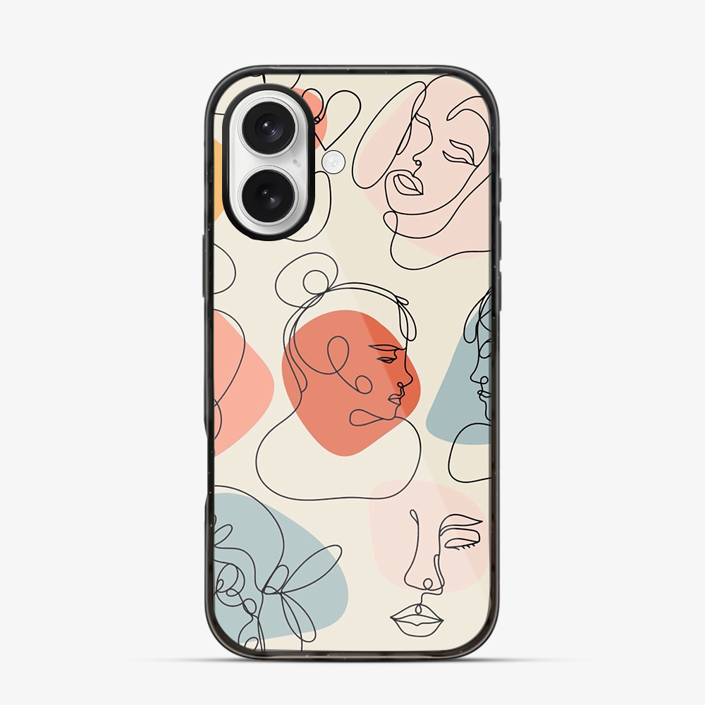 Art Design Face iPhone 16 Case